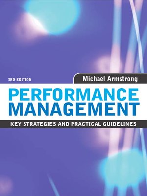 cover image of Performance Management 3rd edition